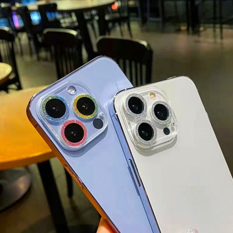 Glitter Ring Tempered Glass Camera Lens Film, For iPhone 17, For iPhone 16 Pro / 16 Pro Max, For iPhone 16 / 16 Plus
