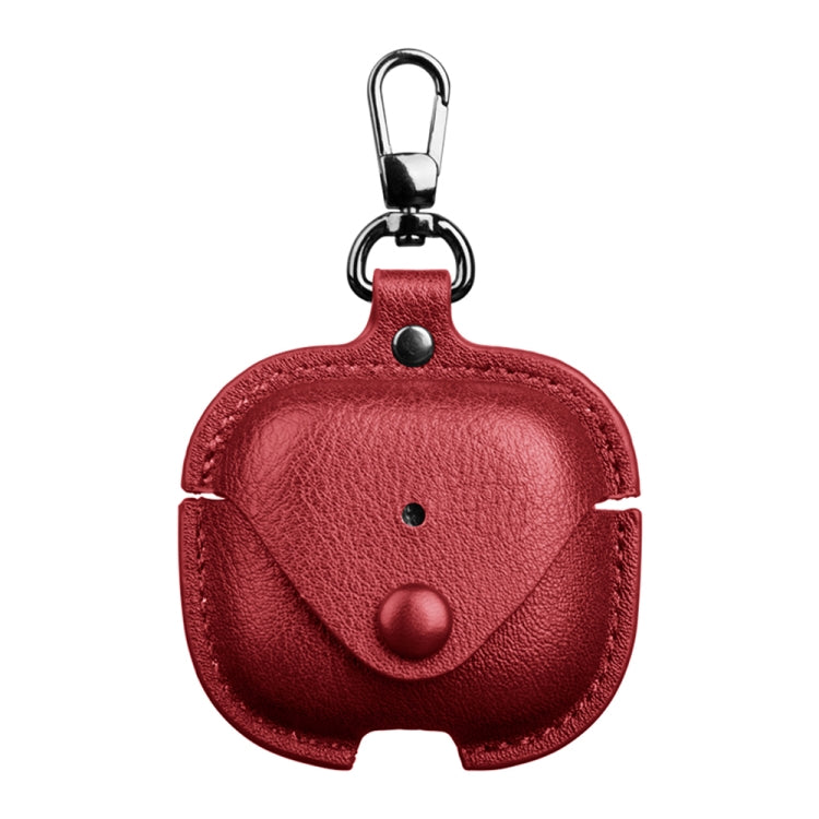 Business Leather Earphone Protective Case with Hook, For AirPods Pro 3, For AirPods 4