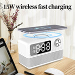 BT509 LED Bluetooth 5.3 Speaker Alarm Clock Music Display Radio