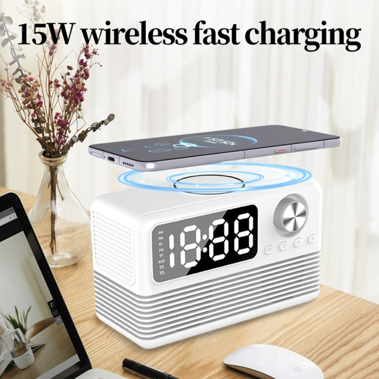 BT509 LED Bluetooth 5.3 Speaker Alarm Clock Music Display Radio