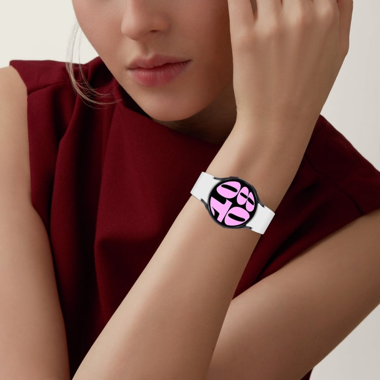 Button Style Quick Release Silicone Watch Band, For Samsung Galaxy Watch 7 / 6