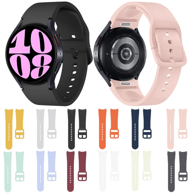 Button Style Quick Release Silicone Watch Band, For Samsung Galaxy Watch 7 / 6