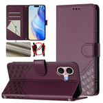Honeycomb Embossing RFID Leather Phone Case, For iPhone 16, For iPhone 15 Pro Max, For iPhone 15 Pro, For iPhone 15 Plus, For iPhone 15, For iPhone 14 Plus, For iPhone 14 / 13, For iPhone 14 Pro