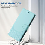 Honeycomb Embossing RFID Leather Phone Case, For iPhone 17e / 16e, For iPhone 17 Pro Max, For iPhone 17 Pro, For iPhone 17, For iPhone Air, For iPhone 16 Pro Max, For iPhone 16 Pro, For iPhone 16 Plus