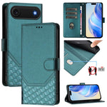 Honeycomb Embossing RFID Leather Phone Case, For iPhone 17e / 16e, For iPhone 17 Pro Max, For iPhone 17 Pro, For iPhone 17, For iPhone Air, For iPhone 16 Pro Max, For iPhone 16 Pro, For iPhone 16 Plus