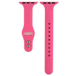 Thin Silicone Double Buckle Replacement Wrist Strap, For Apple Watch Series 7 41mm / 6 & SE & 5 & 4 40mm / 3 & 2 & 1 38mm, For Apple Watch Series 8&7 41mm / SE 2&6&SE&5&4 40mm / 3&2&1 38mm