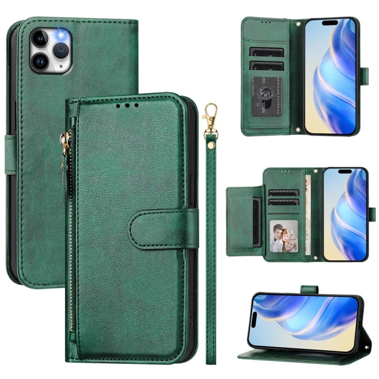 Multi-Card Slots Zipper Wallet Leather Phone Case, For iPhone 11 Pro Max, For iPhone 11, For iPhone 11 Pro, For iPhone X / XS, For iPhone XR, For iPhone XS Max, For iPhone 8 Plus / 7 Plus