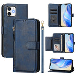 Multi-Card Slots Zipper Wallet Leather Phone Case, For iPhone 11 Pro Max, For iPhone 11, For iPhone 11 Pro, For iPhone X / XS, For iPhone XR, For iPhone XS Max, For iPhone 8 Plus / 7 Plus