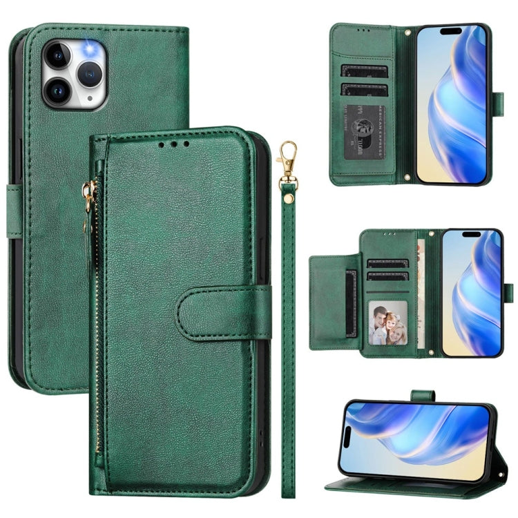 Multi-Card Slots Zipper Wallet Leather Phone Case, For iPhone 11 Pro Max, For iPhone 11, For iPhone 11 Pro, For iPhone X / XS, For iPhone XR, For iPhone XS Max, For iPhone 8 Plus / 7 Plus