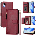 Multi-Card Slots Zipper Wallet Leather Phone Case, For iPhone 11 Pro Max, For iPhone 11, For iPhone 11 Pro, For iPhone X / XS, For iPhone XR, For iPhone XS Max, For iPhone 8 Plus / 7 Plus