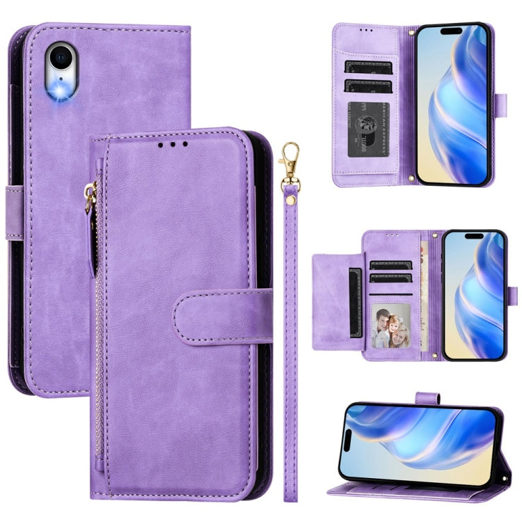 Multi-Card Slots Zipper Wallet Leather Phone Case, For iPhone 11 Pro Max, For iPhone 11, For iPhone 11 Pro, For iPhone X / XS, For iPhone XR, For iPhone XS Max, For iPhone 8 Plus / 7 Plus