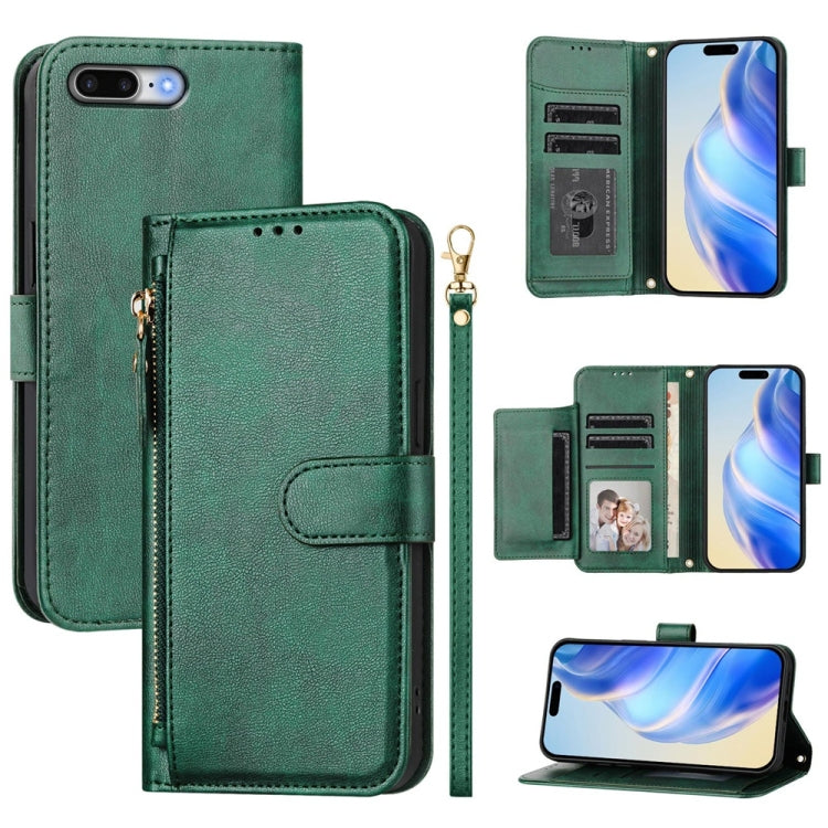 Multi-Card Slots Zipper Wallet Leather Phone Case, For iPhone 11 Pro Max, For iPhone 11, For iPhone 11 Pro, For iPhone X / XS, For iPhone XR, For iPhone XS Max, For iPhone 8 Plus / 7 Plus