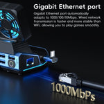 Station d'accueil de jeu USB-C 9 en 1 YCE-V279A avec ventilateur détachable, 9 en 1