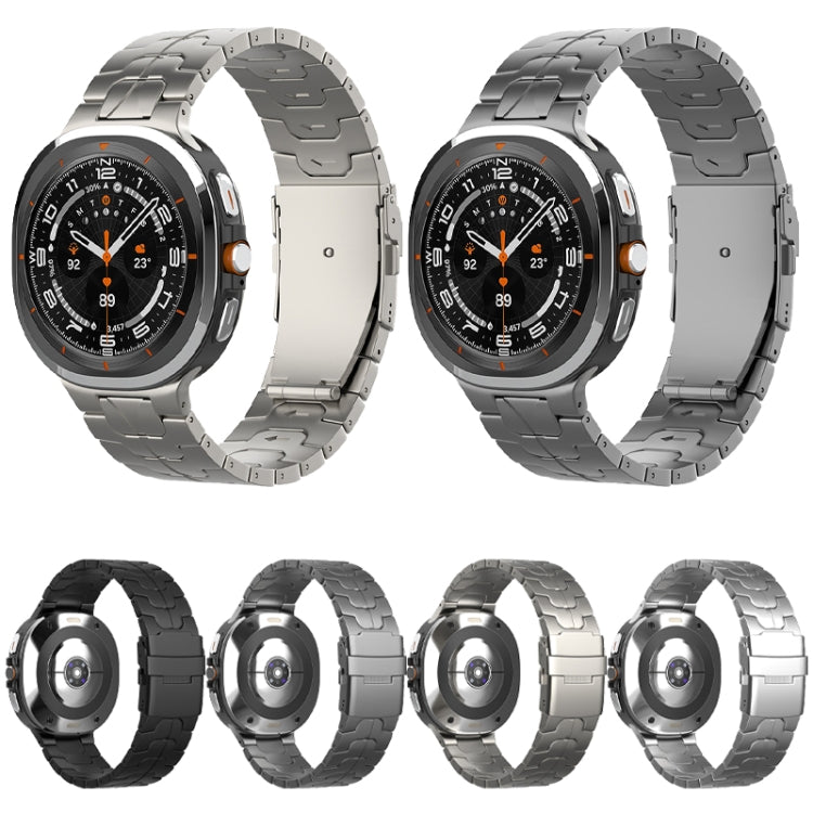 Safety Buckle Pure Titanium Watch Band, For Samsung Galaxy Watch Ultra / Ultra 2025, For Samsung Galaxy Watch8 / Watch8 Classic