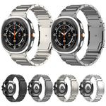 Three Beads Tortoise Buckle Titanium Steel Watch Band, For Samsung Galaxy Watch Ultra / Ultra 2025, For Samsung Galaxy Watch8 / Watch8 Classic