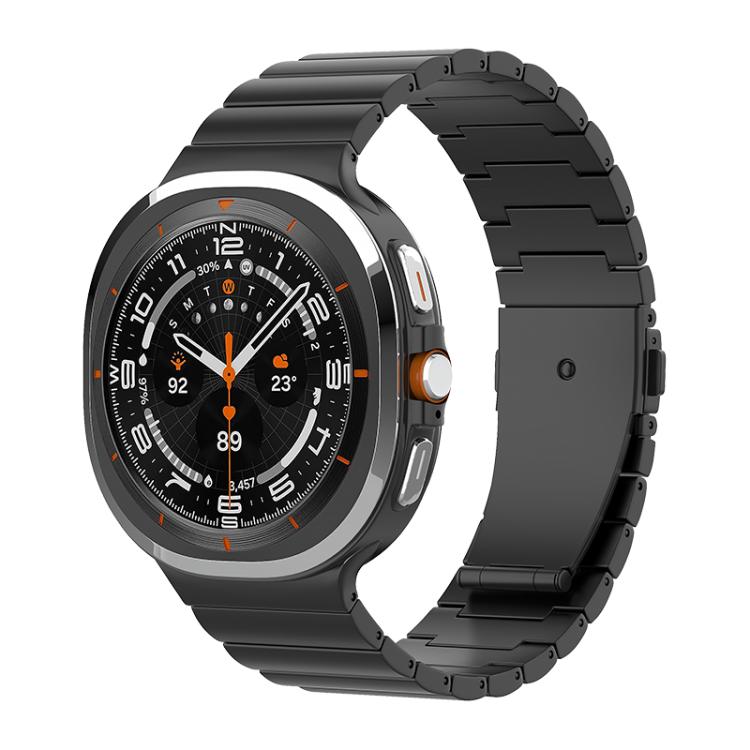 One Bead Flat Buckle Pure Titanium Watch Band, For Samsung Galaxy Watch Ultra / Ultra 2025, For Samsung Galaxy Watch8 / Watch8 Classic