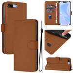 Skin Feel Solid Color Leather Phone Case with Lanyard, For iPhone 8 Plus / 7 Plus