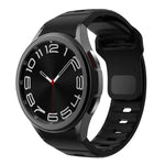 Wave Texture Reverse Buckle Silicone Watch Band, For Samsung Galaxy Watch 7 / 6 / 5 / 4