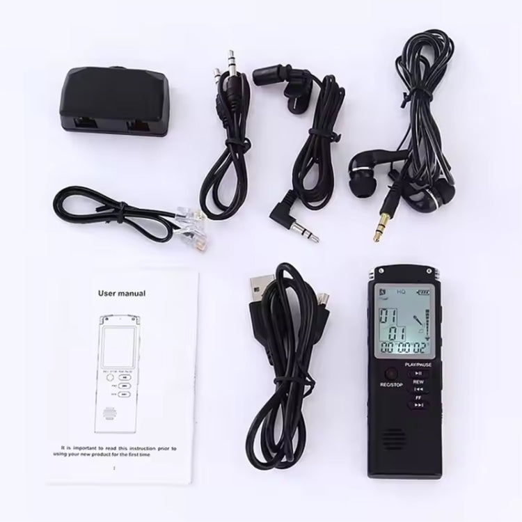 مسجل صوت ذكي عالي الدقة مع إلغاء الضوضاء، مشغل MP3، T60