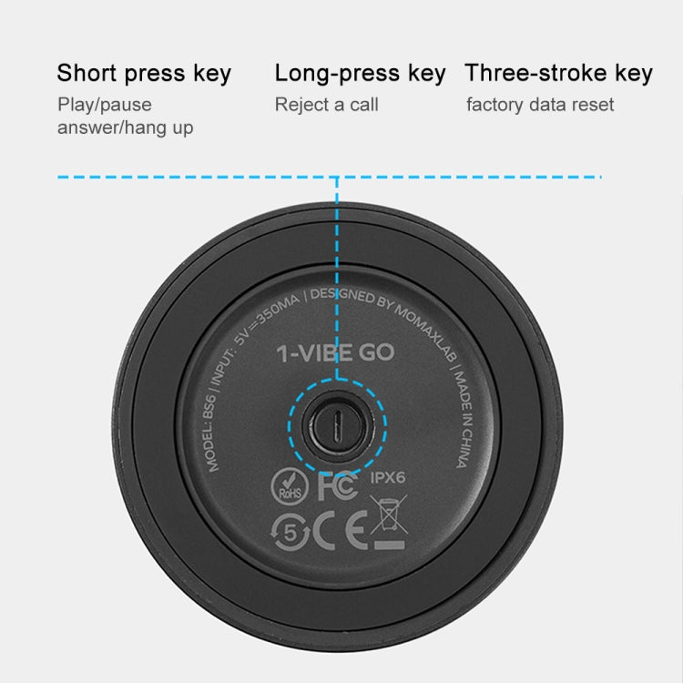 Momax 1-Vibe Go Magnetic Wireless Speaker