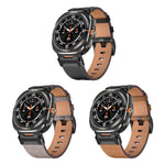 Mecha Style Leather Watch Band, For Samsung Galaxy Watch Ultra 47mm / Ultra 2025