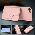 Button Card Bag RFID Anti-theft Phone Case, For iPhone SE 2022 / 2020, For iPhone 13 Pro Max, For iPhone 13 Pro, For iPhone 13, For iPhone 13 mini, For iPhone 12, For iPhone 12 Pro Max, For iPhone 12 Pro