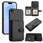 Button Card Bag RFID Anti-theft Phone Case, For iPhone SE 2022 / 2020, For iPhone 13 Pro Max, For iPhone 13 Pro, For iPhone 13, For iPhone 13 mini, For iPhone 12, For iPhone 12 Pro Max, For iPhone 12 Pro
