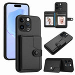 Button Card Bag RFID Anti-theft Phone Case, For iPhone SE 2022 / 2020, For iPhone 13 Pro Max, For iPhone 13 Pro, For iPhone 13, For iPhone 13 mini, For iPhone 12, For iPhone 12 Pro Max, For iPhone 12 Pro