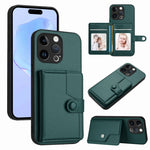Button Card Bag RFID Anti-theft Phone Case, For iPhone SE 2022 / 2020, For iPhone 13 Pro Max, For iPhone 13 Pro, For iPhone 13, For iPhone 13 mini, For iPhone 12, For iPhone 12 Pro Max, For iPhone 12 Pro