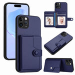 Button Card Bag RFID Anti-theft Phone Case, For iPhone 12 mini, For iPhone 11 Pro Max, For iPhone 11, For iPhone 11 Pro, For iPhone XS / X, For iPhone XR, For iPhone XS Max, For iPhone 8 Plus / 7 Plus