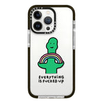 Simple Illustration Pattern Full Coverage Phone Case, For iPhone 14 Pro