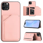 Skin Feel Four Card Slots Phone Case with Wrist Strap, For iPhone 12 mini, For iPhone 11 Pro Max, For iPhone 11, For iPhone 11 Pro, For iPhone X / XS, For iPhone XR, For iPhone XS Max, For iPhone 7 Plus / 8 Plus