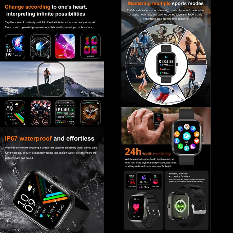 ZW65 2.01 inch Fitness Smart Watch, Blood Oxygen / Blood Pressure / Heart Rate