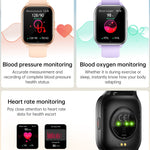 KT73S 1.85 inch Square Screen BT Call Smart Watch, Heart Rate / Blood Pressure / Blood Oxygen / Female Health / Sleep Monitoring