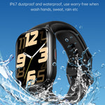 KT73S 1.85 inch Square Screen BT Call Smart Watch, Heart Rate / Blood Pressure / Blood Oxygen / Female Health / Sleep Monitoring