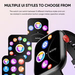 LC88 2 inch Square Screen BT Call Smart Watch, Heart Rate / Blood Pressure / Blood Oxygen / Sleep Monitoring