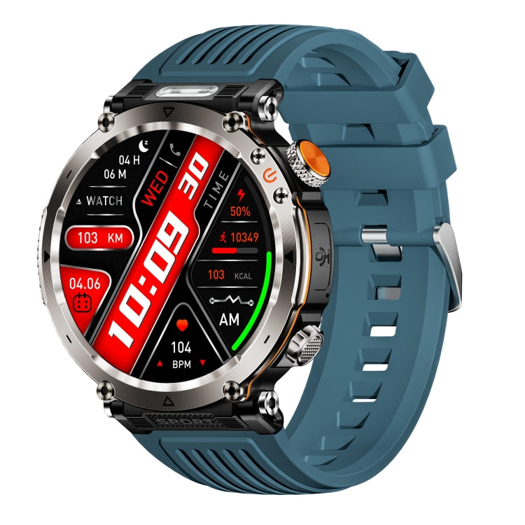 HT30 1.7 inch IP68 Waterproof Silicone Band Smart Watch, Support Flashlight / Banknote Detector Light / Compass