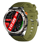 HT30 1.7 inch IP68 Waterproof Silicone Band Smart Watch, Support Flashlight / Banknote Detector Light / Compass