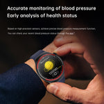 T82 1.43 inch Round Screen BT Call Smart Watch, Heart Rate / Blood Pressure / Blood Oxygen / Sleep / Blood Sugar / HRV / Metope / SOS, Silicone Black, Silicone Red, Silicone Blue, Leather Brown, Leather Black, Stainless Steel Black