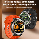 HT30 1.7 inch IP68 Waterproof Camouflage Silicone Band Smart Watch, Support Flashlight / Banknote Detector Light / Compass