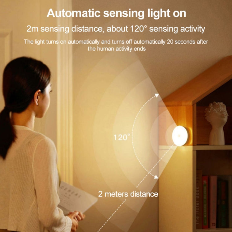 Intelligent Human Body Induction LED Night Light Bedside Lamp with Switch