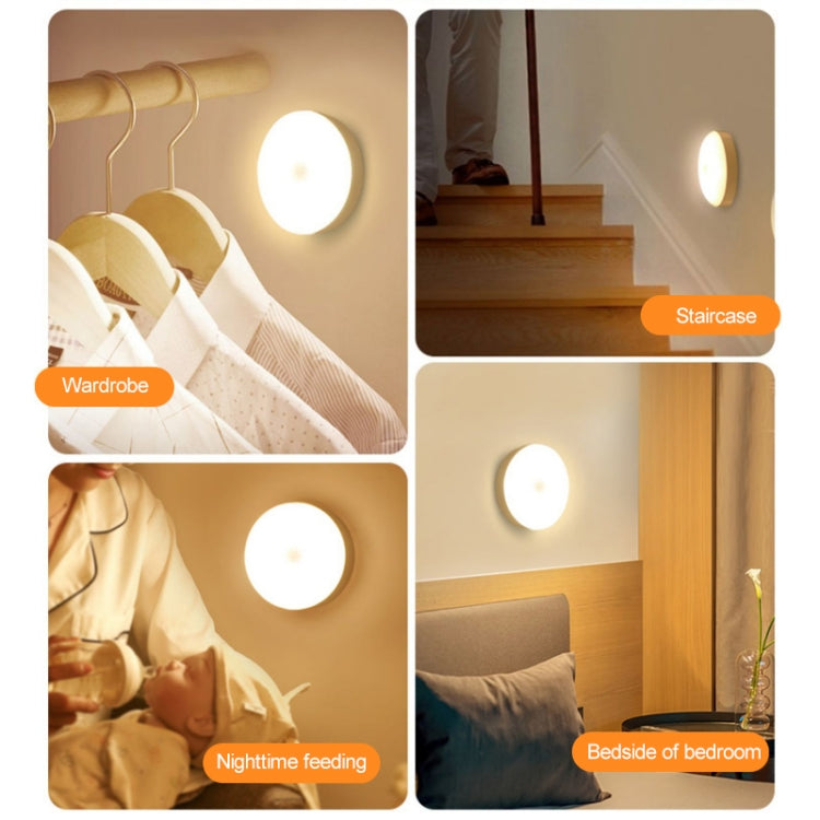 Intelligent Human Body Induction LED Night Light Bedside Lamp with Switch