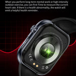 ET587 1.95 inch AMOLED Screen Smart Watch, ECG Electrocardiogram/Blood Sugar Monitoring