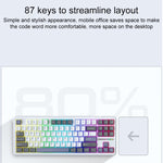 AULA F87 87 Keys Wired/2.4G/Bluetooth Three Model Customized RGB Mechanical Keyboard