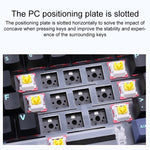 AULA F87 87 Keys Wired/2.4G/Bluetooth Three Model Customized RGB Mechanical Keyboard