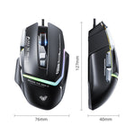 AULA S12 Pro 12800DPI Wired RGB Gaming Mouse