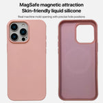 غطاء هاتف من السيليكون السائل مع MagSafe، لأجهزة iPhone 17 Pro Max، iPhone 17 Pro، iPhone 17، iPhone Air