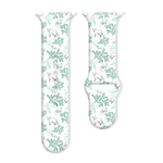 Christmas Pattern Reverse Buckle Silicone Watch Band, For Apple Watch 46mm / 49mm / 45mm / 44mm, For Apple Watch 42mm / 41mm / 40mm / 38mm