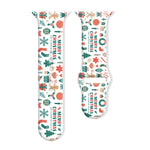 Christmas Pattern Reverse Buckle Silicone Watch Band, For Apple Watch 46mm / 49mm / 45mm / 44mm, For Apple Watch 42mm / 41mm / 40mm / 38mm