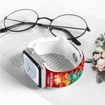 Christmas Pattern Reverse Buckle Silicone Watch Band, For Apple Watch 46mm / 49mm / 45mm / 44mm, For Apple Watch 42mm / 41mm / 40mm / 38mm